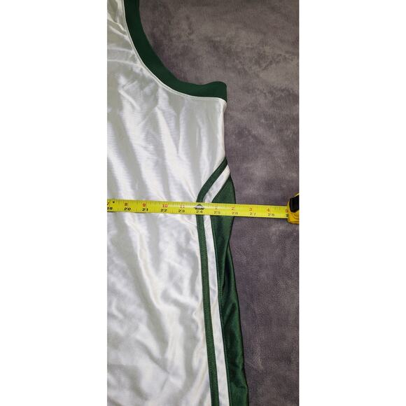 VINTAGE NIKE TEAM SZ 3XL WHITE & GREEN TANK JERSEY MENS BASKETBALL C2-20 - Picture 3 of 8